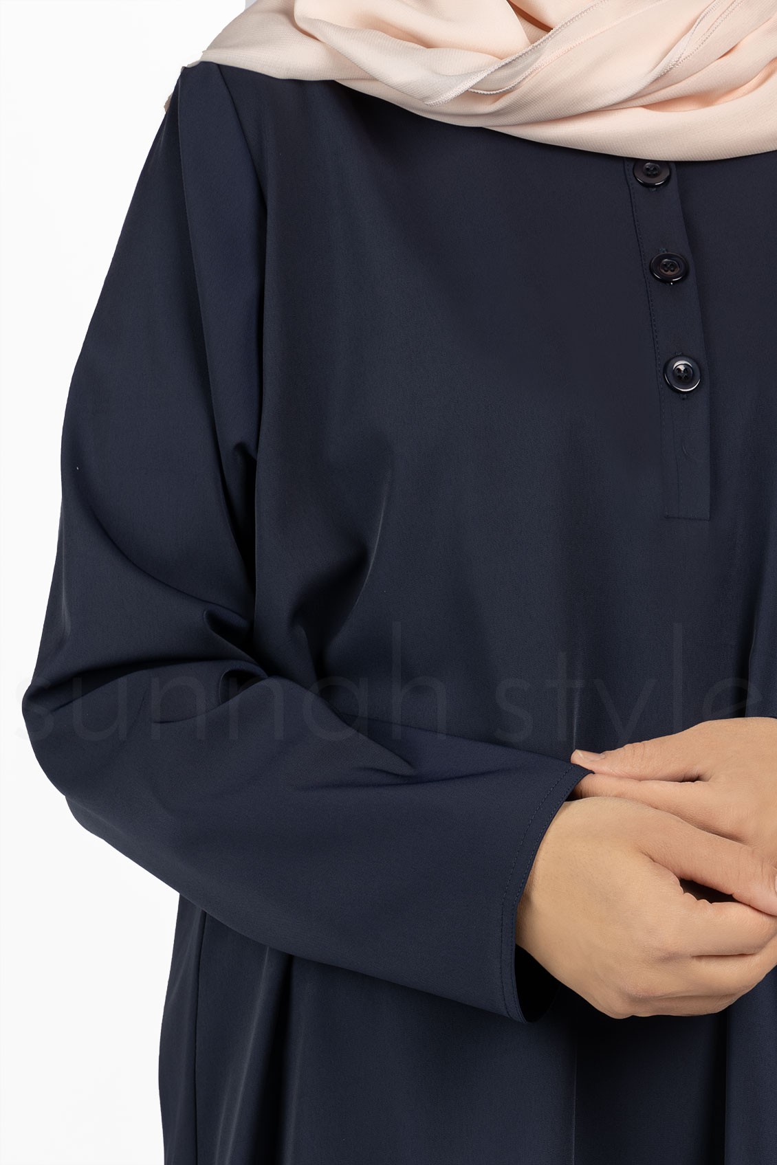 Sunnah Style Avant Abaya Top Navy Blue